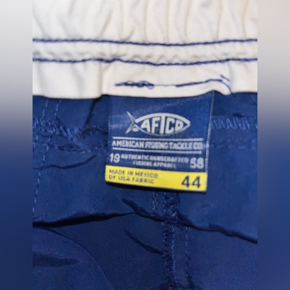 AFTCO The Original Fishing Shorts 6” Navy Blue Style M01 Size 44 - Picture 6 of 7